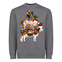Storm stacked christmas farm animals Heavyweight Sweatshirt - Artiststas