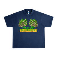 Navy Shake Your Shamrocks St. Patrick's Day Urban Heavy Tee - CowGirlArtShop
