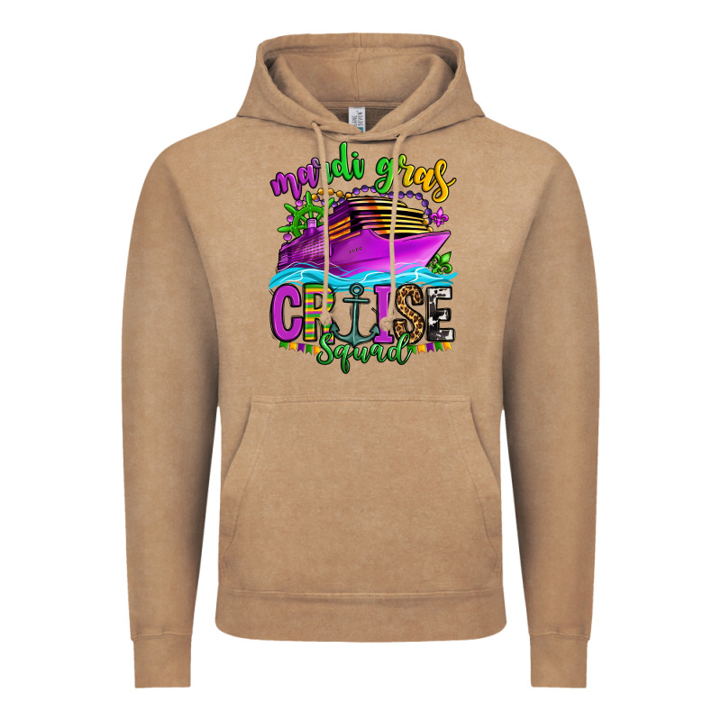 Mardi Gras Cruise Squad Vintage Hoodie by OliviaCreatesArt | Teevron