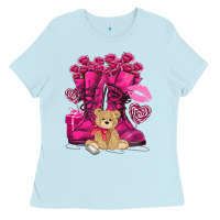 Baby Blue Army boots Valentine's Day Ladies Tee - HowdyJamesFarm