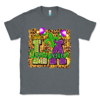 Charcoal Heather Louisiana leopard with balloons Classic Tee - HowdyJamesFarm
