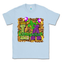 Dusty Blue Louisiana leopard with balloons Classic Tee - HowdyJamesFarm