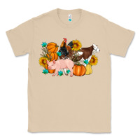 Mushroom Farm Life Fall Pig Cow Rooster Classic Tee - Artiststas
