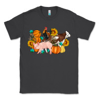 Smoke Farm Life Fall Pig Cow Rooster Classic Tee - Artiststas