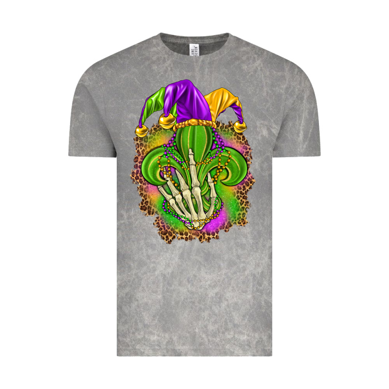 Mardi Gras With Skeleton Hand Vintage Tee by HowdyJamesFarm | Teevron