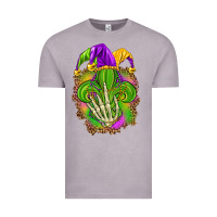 Vintage Zinc Mardi Gras with skeleton hand Vintage Tee - HowdyJamesFarm