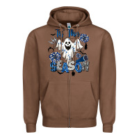 Chestnut Tis' The Season Cheer Ghost Zipper Hoodie - BarkalooDesign