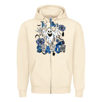Sandshell Tis' The Season Cheer Ghost Zipper Hoodie - BarkalooDesign