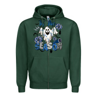 Sports Green Tis' The Season Cheer Ghost Zipper Hoodie - BarkalooDesign