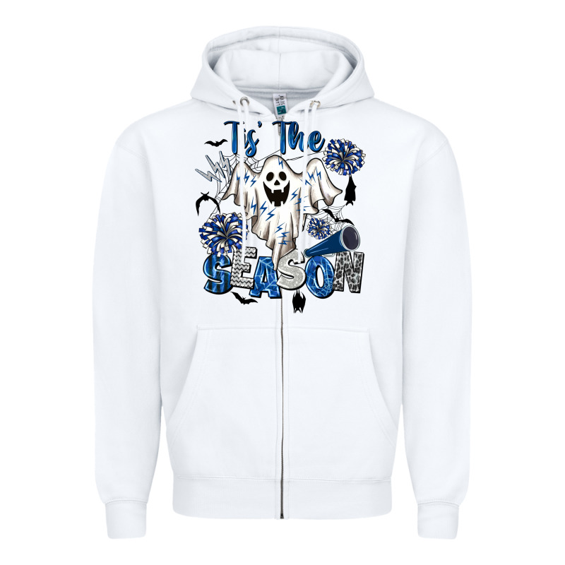 Tis' The Season Cheer Ghost Zipper Hoodie by BarkalooDesign | Teevron