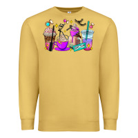 Antique Gold lash hustler coffee cups Premium Sweatshirt - AdoDesignShop