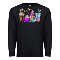 Black lash hustler coffee cups Premium Sweatshirt - AdoDesignShop