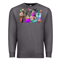 Charcoal Heather lash hustler coffee cups Premium Sweatshirt - AdoDesignShop