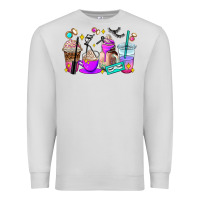 Dove Grey lash hustler coffee cups Premium Sweatshirt - AdoDesignShop