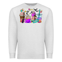 Oatmeal Heather lash hustler coffee cups Premium Sweatshirt - AdoDesignShop