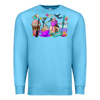 Ocean Blue lash hustler coffee cups Premium Sweatshirt - AdoDesignShop