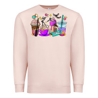 Pale Pink lash hustler coffee cups Premium Sweatshirt - AdoDesignShop