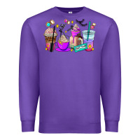 Purple lash hustler coffee cups Premium Sweatshirt - AdoDesignShop