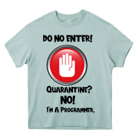 Arona I'm Not In Quarantine I'm A Programmer Heavy Core Tee - Bettercallsaul