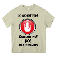 I'm Not In Quarantine I'm A Programmer Heavy Core Tee | Teevron