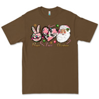 Cacao Peace love pink Christmas Premium Tee - NancyCooperArtShop