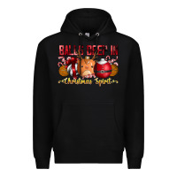 Black balls deep in christmas spirit Premium Hoodie - CowhideDigitalArt