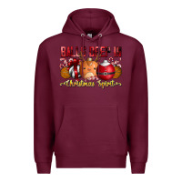Burgundy balls deep in christmas spirit Premium Hoodie - CowhideDigitalArt