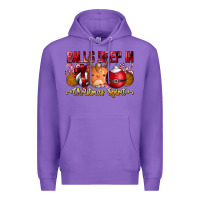 Purple balls deep in christmas spirit Premium Hoodie - CowhideDigitalArt
