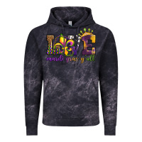 Cloud Black love. ardi gras y'all Vintage Hoodie - OliviaCreatesArt