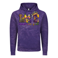 Cloud Purple love. ardi gras y'all Vintage Hoodie - OliviaCreatesArt