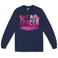 Navy Heal Cancer for nothing is impossible Long Sleeve Tee - FaDigitalArtStudio