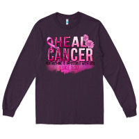 Plum Heal Cancer for nothing is impossible Long Sleeve Tee - FaDigitalArtStudio