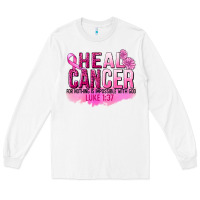 White Heal Cancer for nothing is impossible Long Sleeve Tee - FaDigitalArtStudio