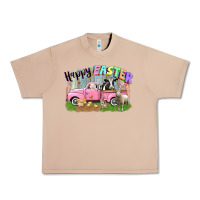 Burro Happy Easter truck with farm animals Easter Day Urban Heavy Tee - CowGirlArtShop