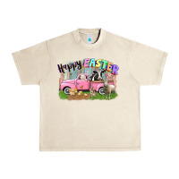 Sandshell Happy Easter truck with farm animals Easter Day Urban Heavy Tee - CowGirlArtShop