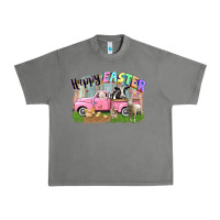Tornado Happy Easter truck with farm animals Easter Day Urban Heavy Tee - CowGirlArtShop