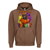 Chestnut did somebody say treat Zipper Hoodie - BarkalooDesign
