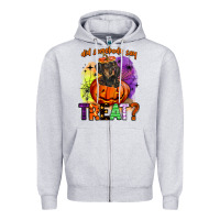Heather Grey did somebody say treat Zipper Hoodie - BarkalooDesign