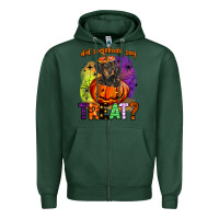 Sports Green did somebody say treat Zipper Hoodie - BarkalooDesign