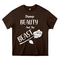 Chocolate Brown Wrt Beauty And The Beast Heavy Core Tee - Bettercallsaul