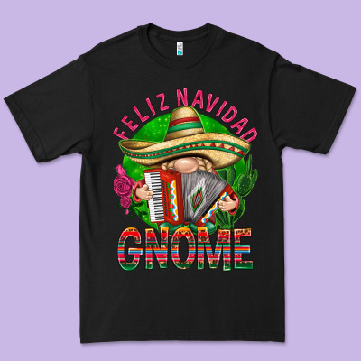 Feliz Navidad Gnome Premium Tee Designed By Nancycooperartshop