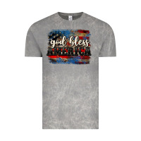 Cloud Rock God bless America  4th of July Vintage Tee - CowGirlArtShop