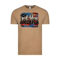 Vintage Coffee God bless America  4th of July Vintage Tee - CowGirlArtShop