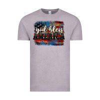 Vintage Zinc God bless America  4th of July Vintage Tee - CowGirlArtShop