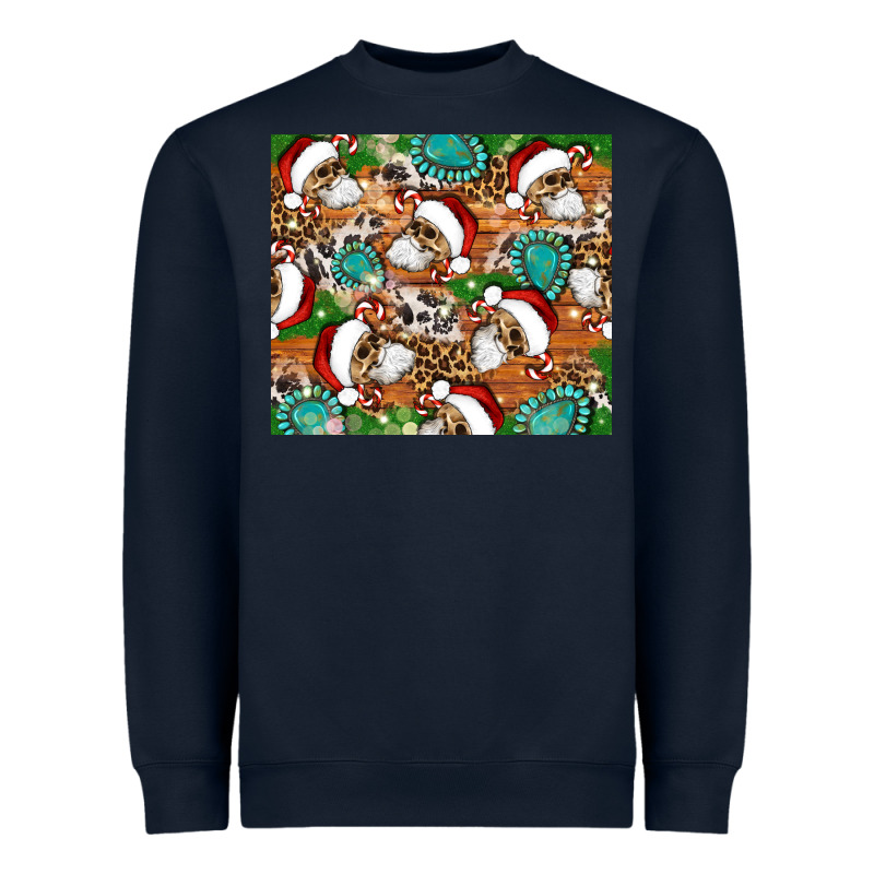 Santa Skeleton Christmas Tumbler Heavyweight Sweatshirt by Artiststas | Teevron