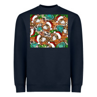 Navy santa skeleton christmas tumbler Heavyweight Sweatshirt - Artiststas