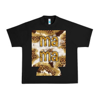 Black Mama with leopard and cowhide regular can cooler Urban Heavy Tee - HowdyJamesFarm