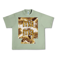 Oil Green Mama with leopard and cowhide regular can cooler Urban Heavy Tee - HowdyJamesFarm