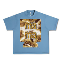 Pebble Blue Mama with leopard and cowhide regular can cooler Urban Heavy Tee - HowdyJamesFarm
