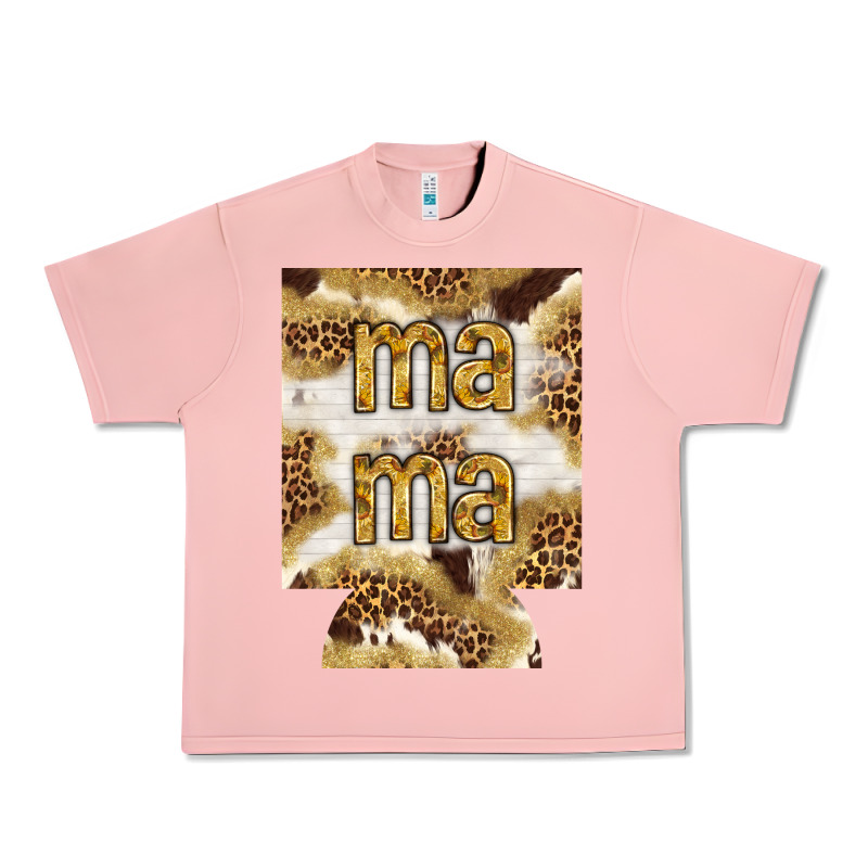Mama With Leopard And Cowhide Regular Can Cooler Urban Heavy Tee by HowdyJamesFarm | Teevron